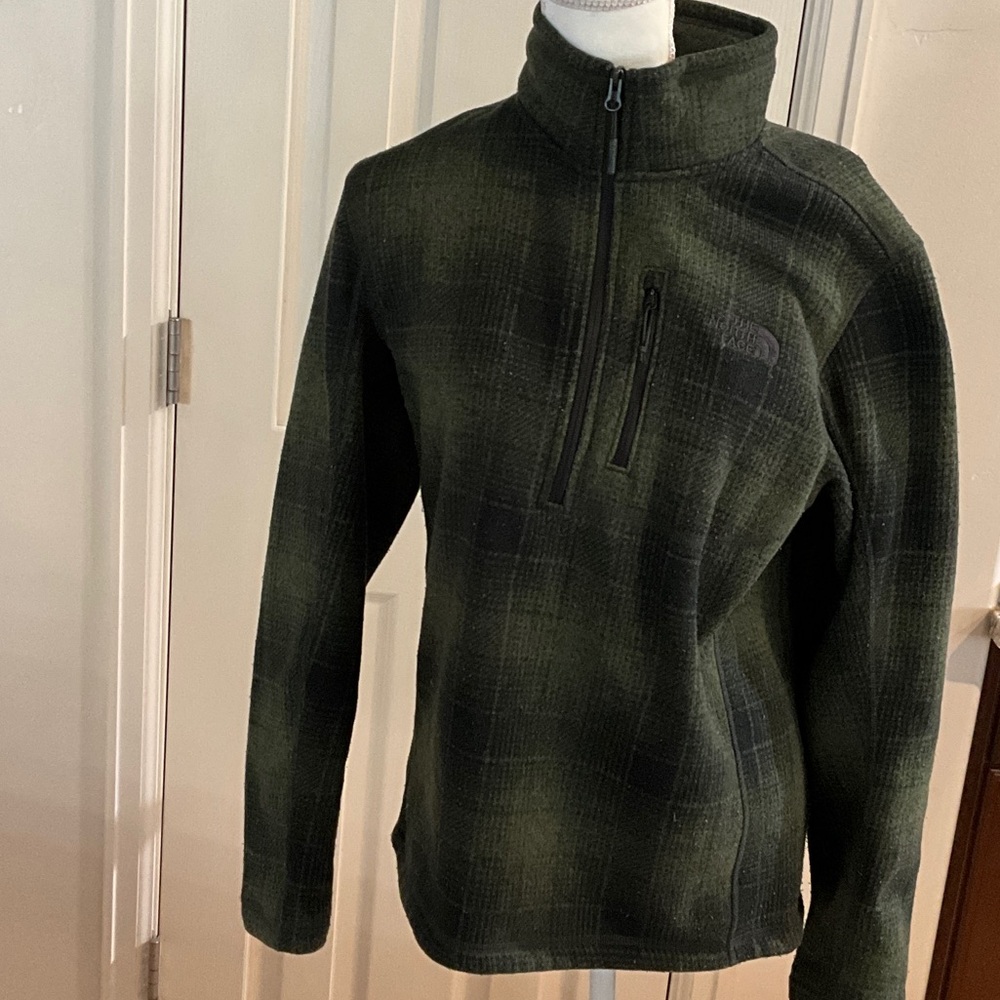North face pullover fleece linedjacket